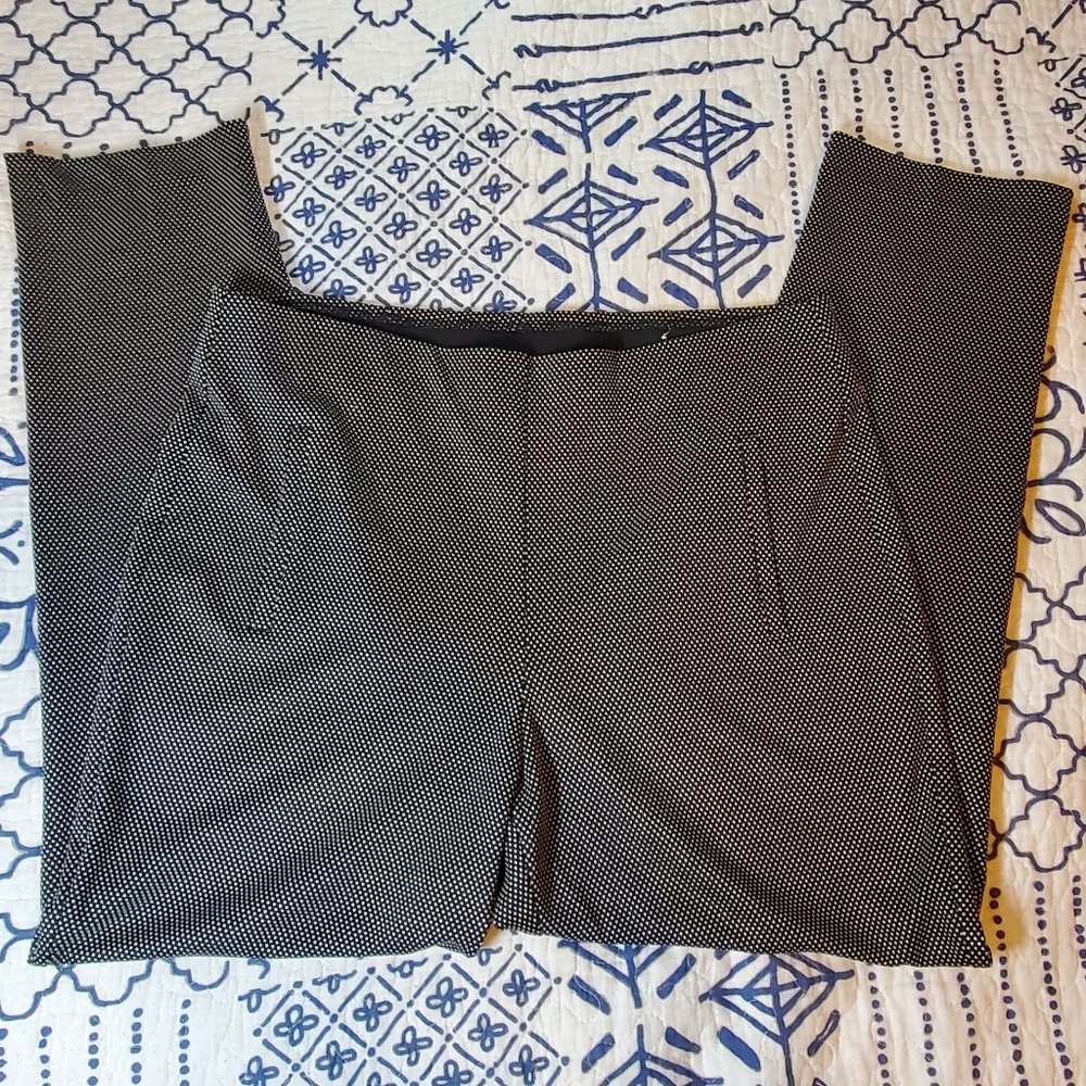 Chico's Black/White Trouser Pants Size 2